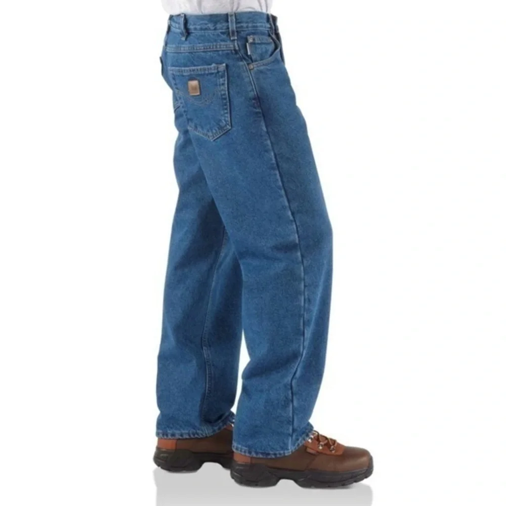 Carhartt Men's Relaxed Straight Leg Flannel Lined Jeans‎